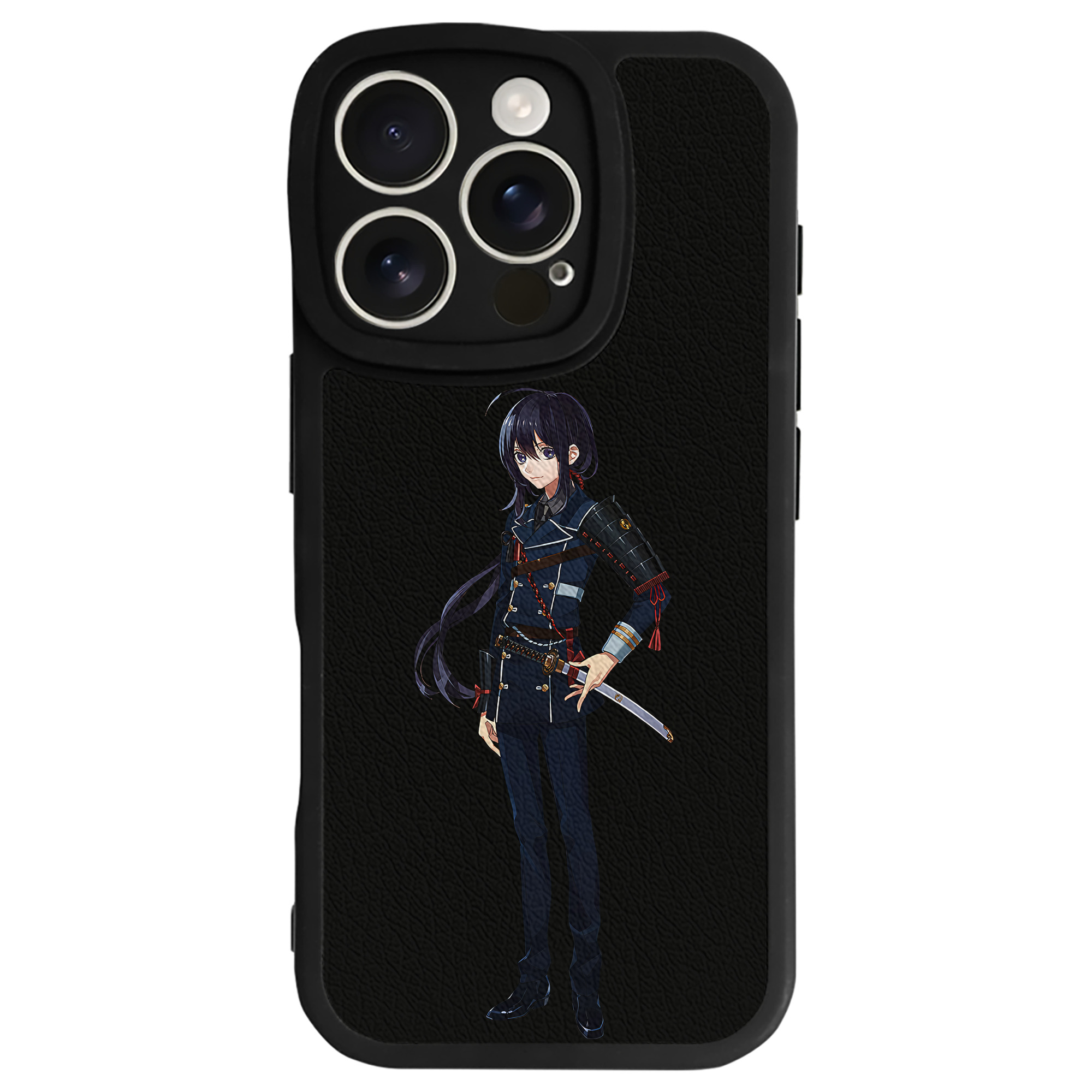 （画像用） 刀剣乱舞 Touken Ranbu 【iPhone 16シリーズ対応】シリコンスマホケース（レザー調） 材質：シリコン